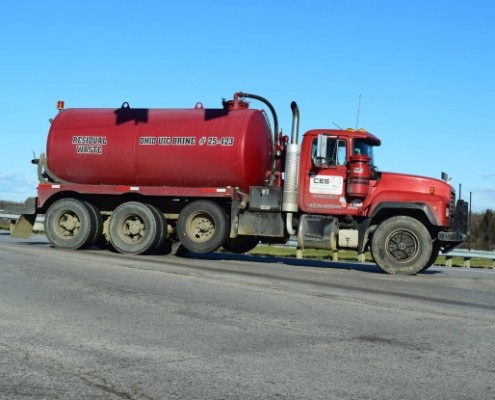 Ashtabula OH，盐水废物车