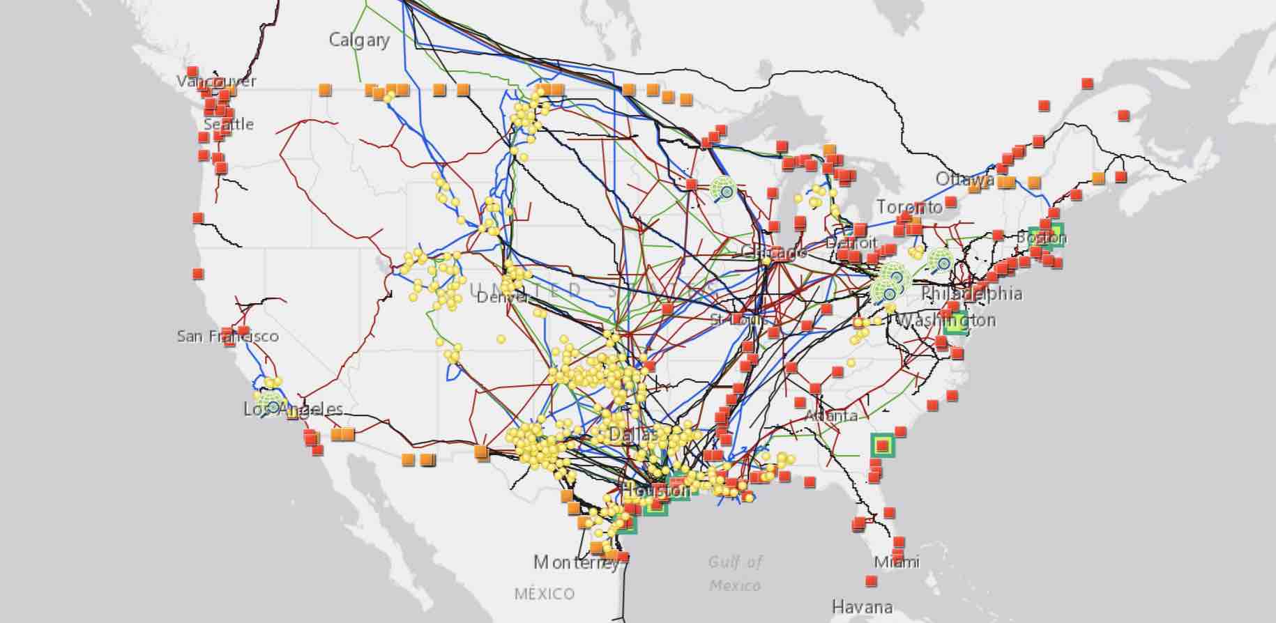 FracTracker National Energy Infrastructure Map