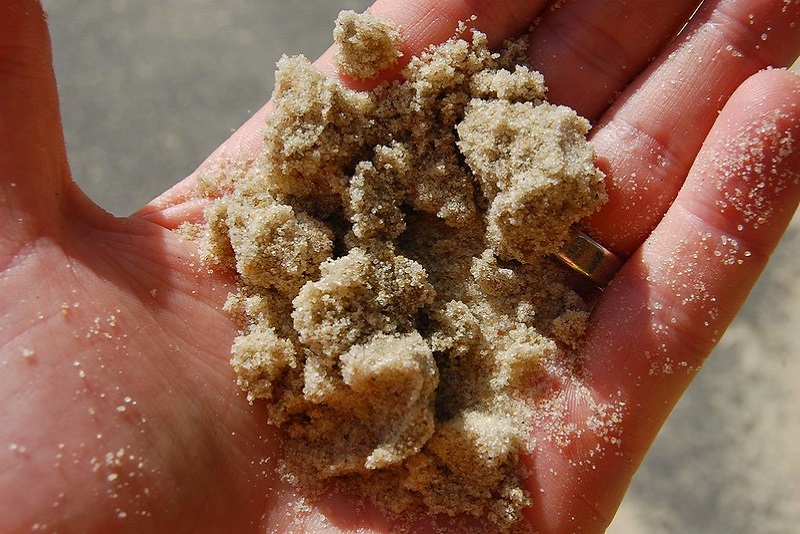 硅砂，新奥本，WI。照片由Ted Auch拍摄。